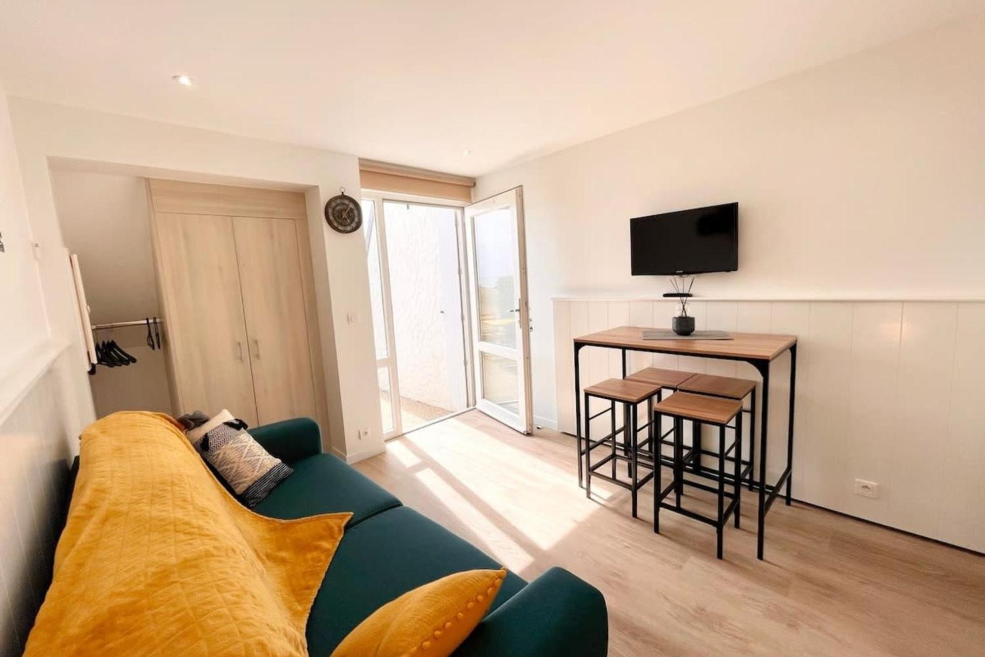 Maisonnette De Charme Refaite A Neuf Vue Mer Guidel Exteriör bild
